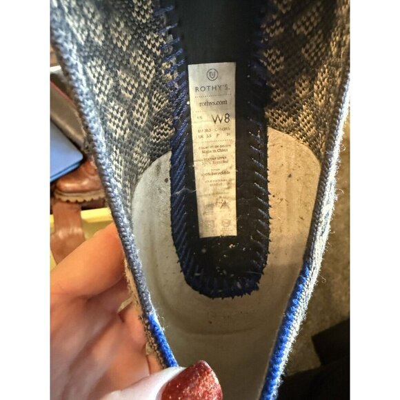 Rothys Spotted Leopard Print Loafers Slip On Round Toe Animal size 8 - Picture 12 of 12